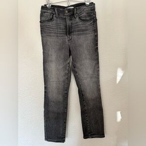 Good American Good Legs Cigarette Black214 Distressed Jean GLC1844T- 6/28